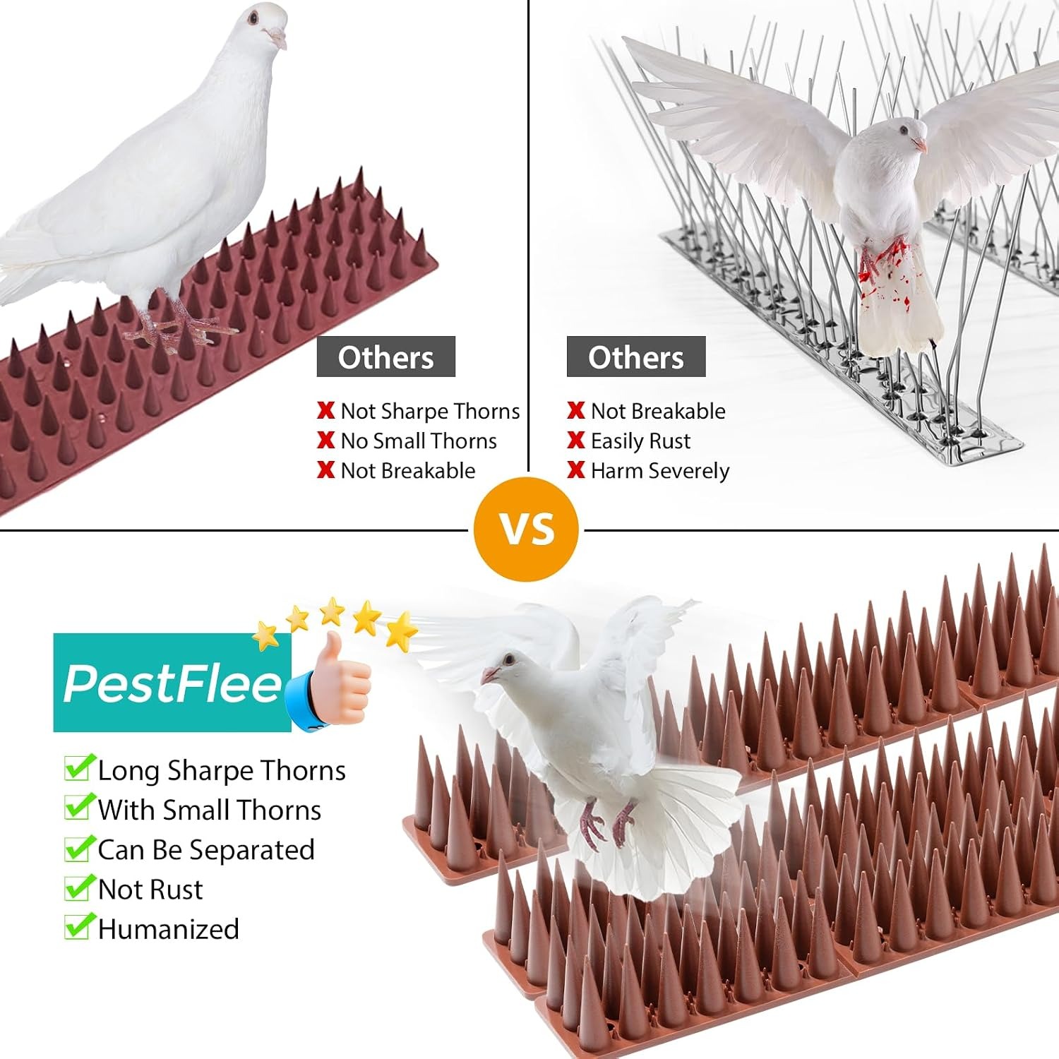 Anti-Climb Animal Spikes 20 Pack