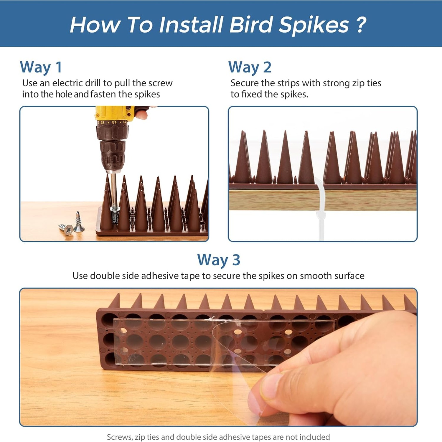 Anti-Climb Animal Spikes 20 Pack