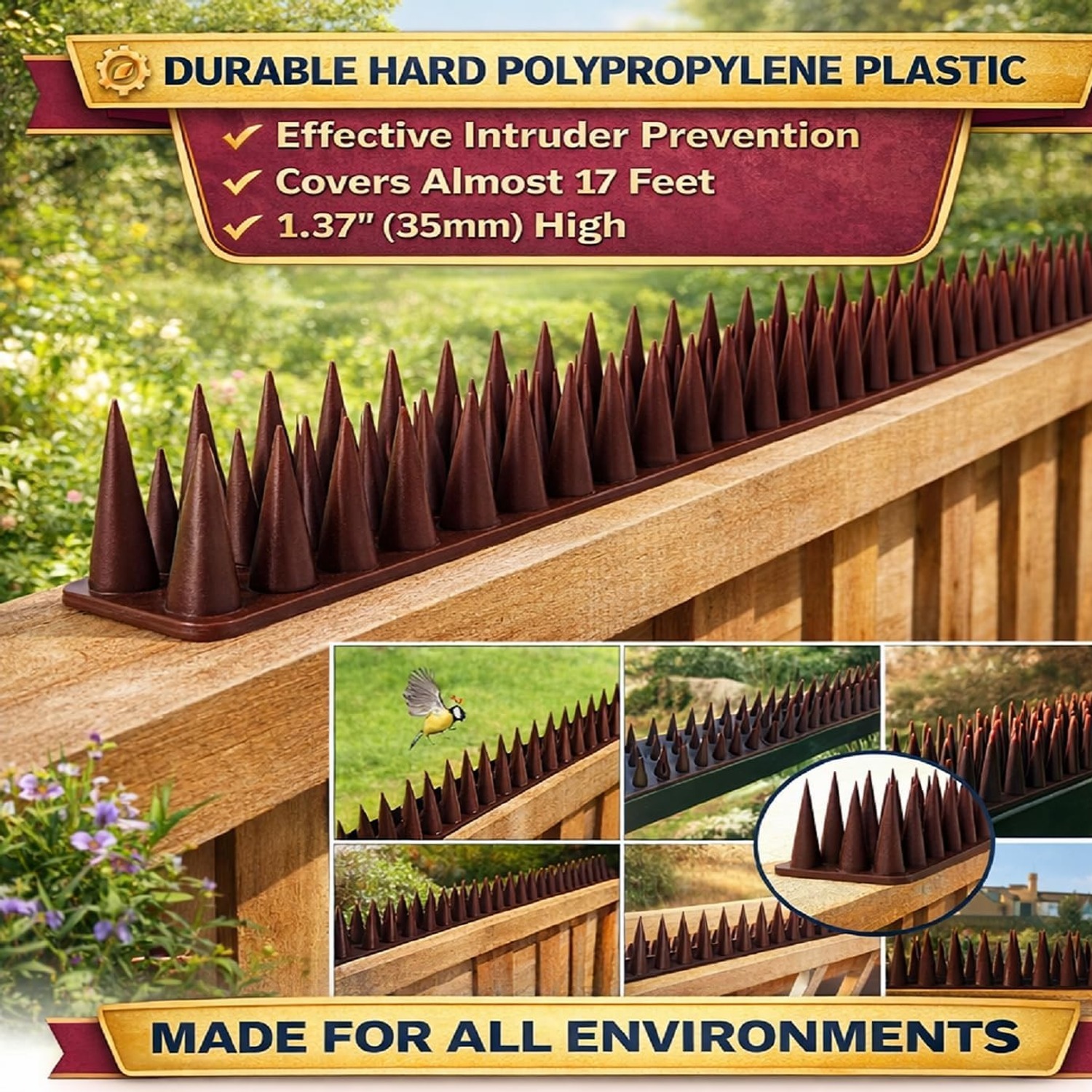 Cat and Rodent Anti-Climb Spikes 12 Pack