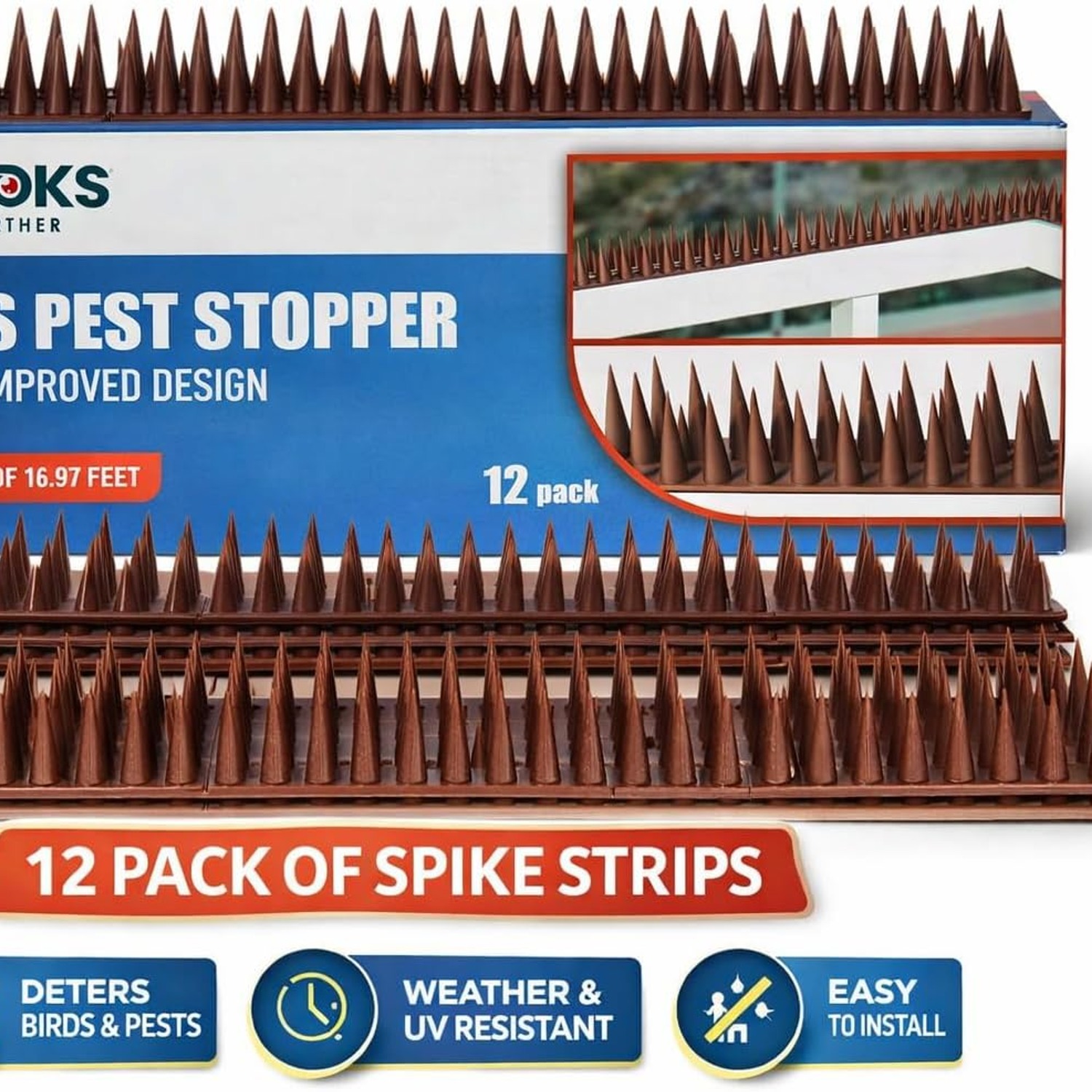 Cat and Rodent Anti-Climb Spikes 12 Pack