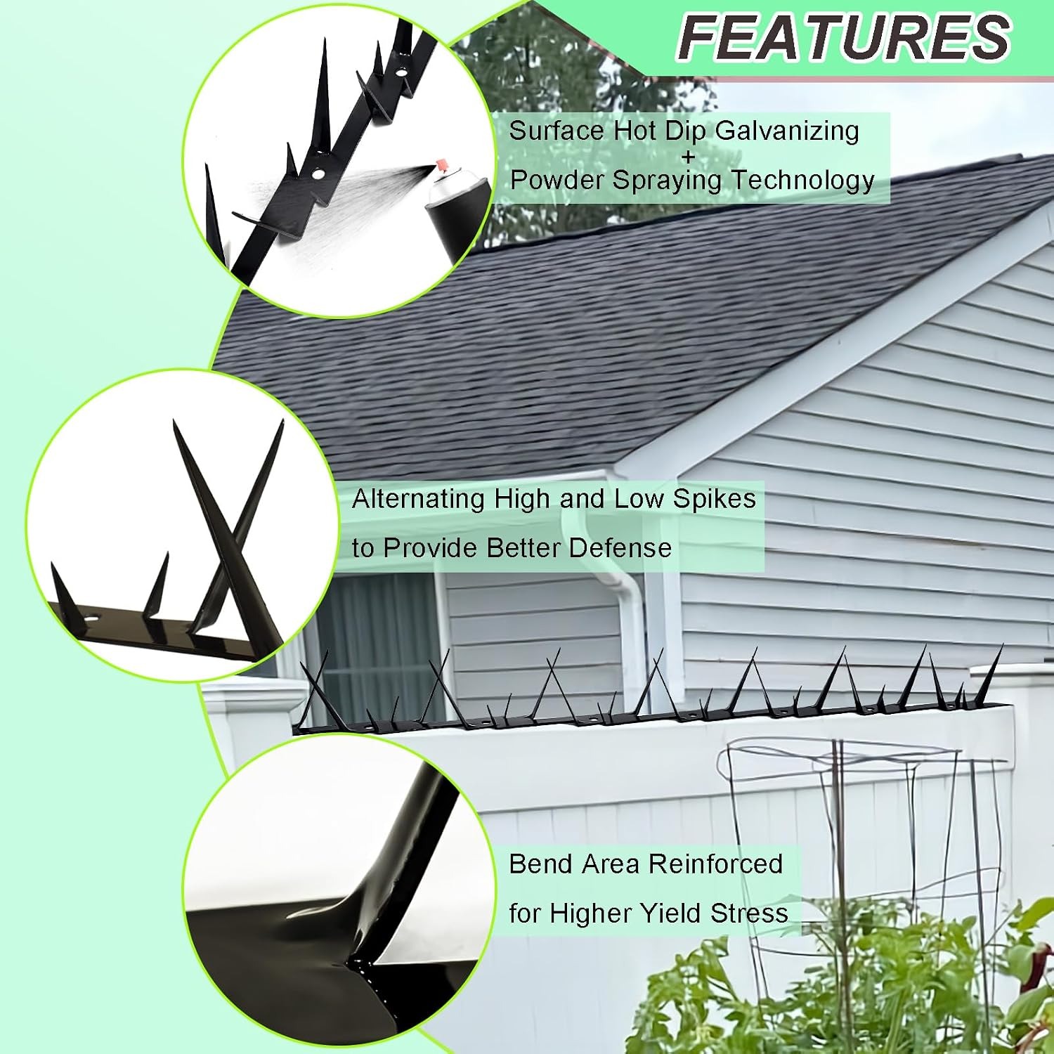 Heavy Duty Security Fence Spikes