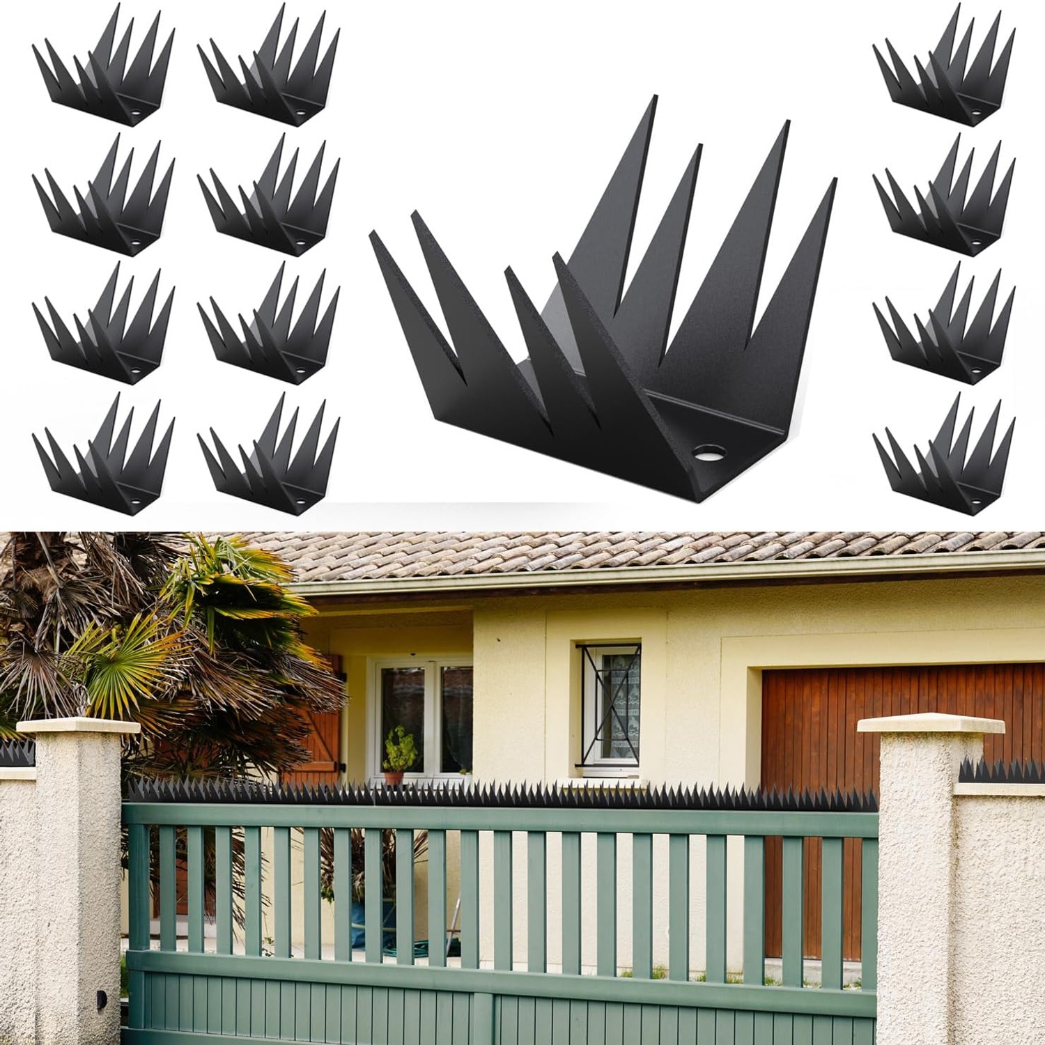 Metal Anti-Climb Fence Spikes (6 Pack)