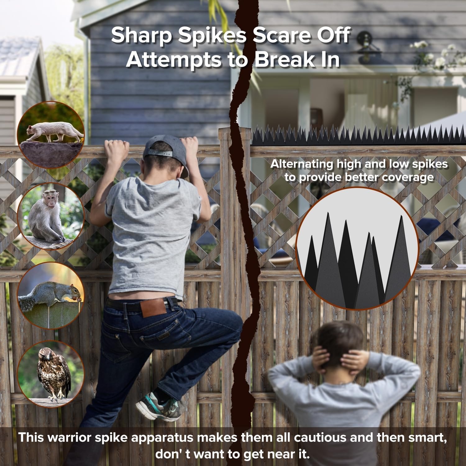 Metal Anti-Climb Fence Spikes (6 Pack): image 7
