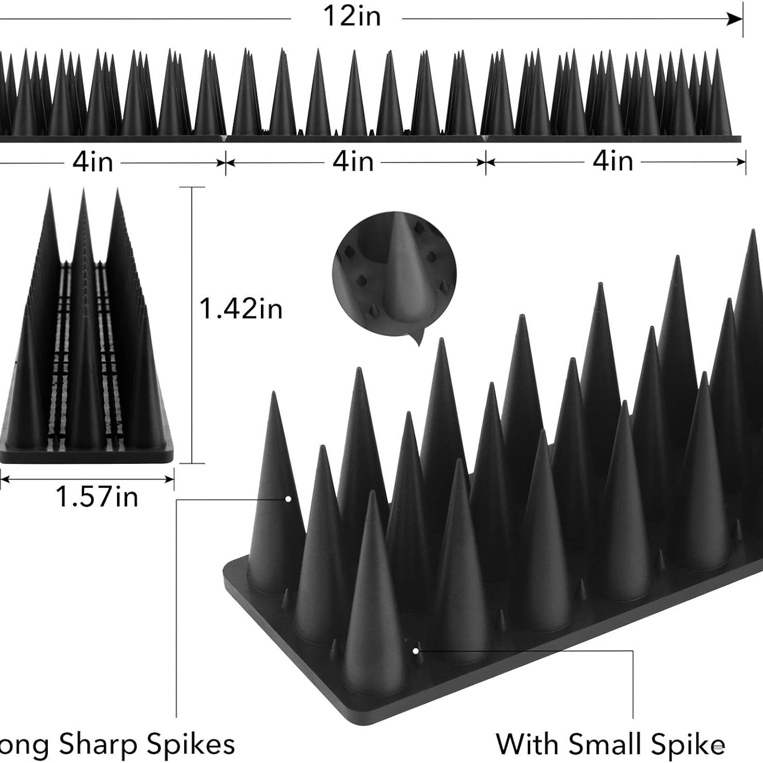 Raccoon and Cat Deterrent Spikes 20 Pack