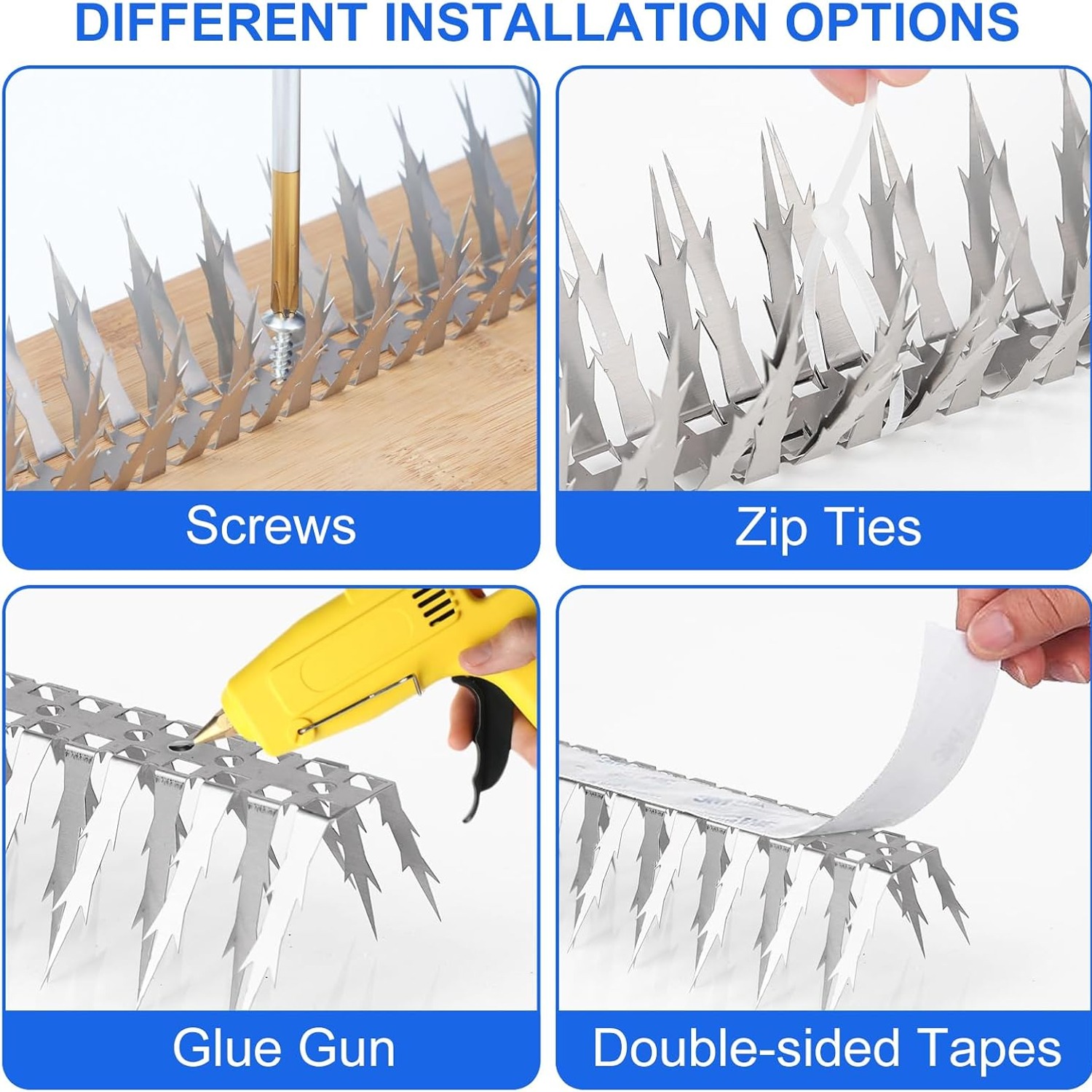 Bird Deterrent Spikes 10 ft Stainless Steel Strip Set: image 5