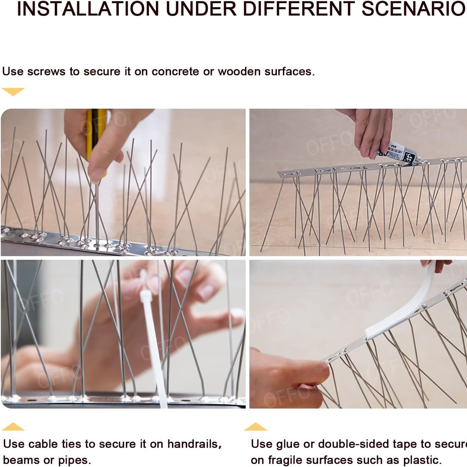 Bird Spikes Starter Kit (3 ft Coverage, 4 Stainless Steel Strips): image 7