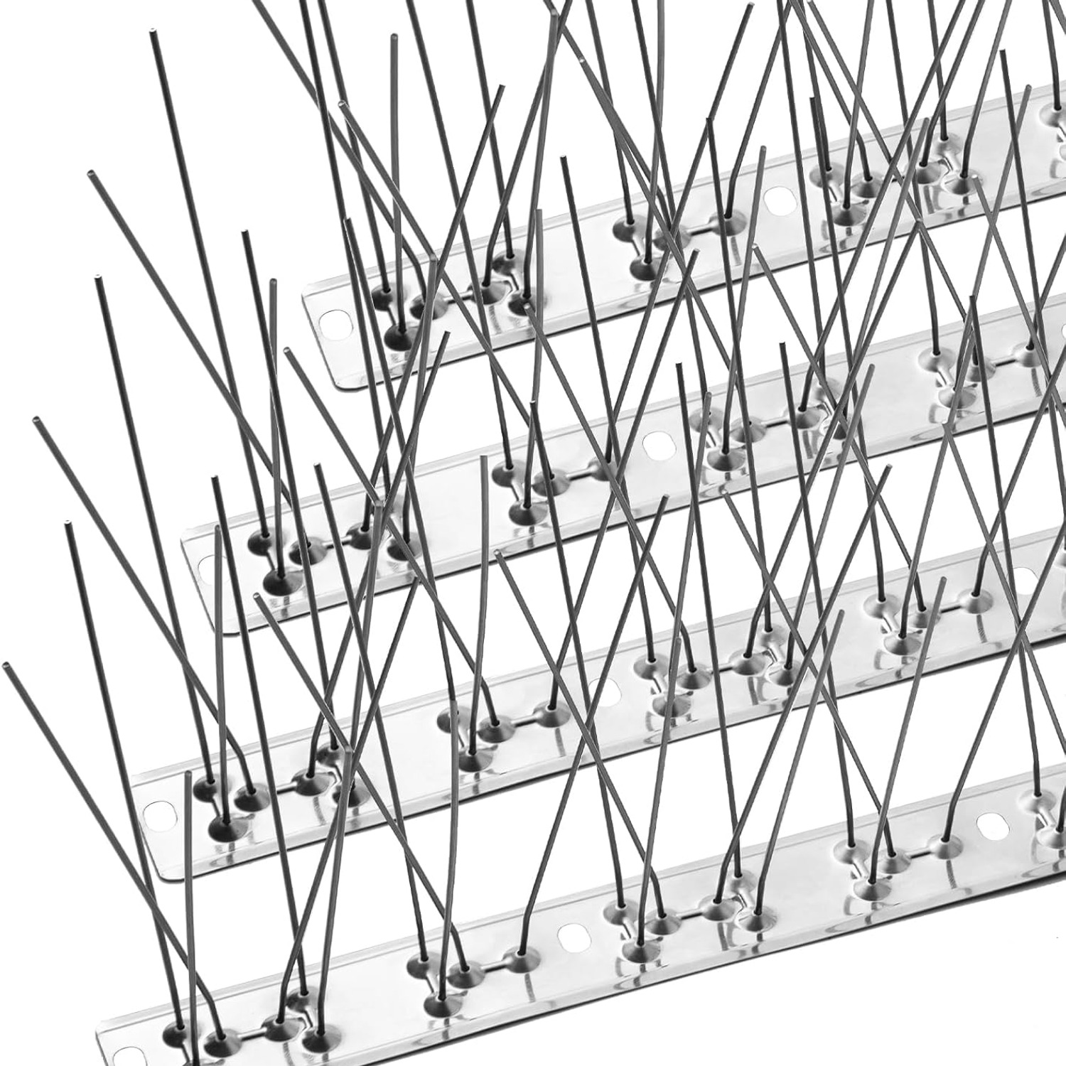 Bird Spikes Starter Kit (3 ft Coverage, 4 Stainless Steel Strips)
