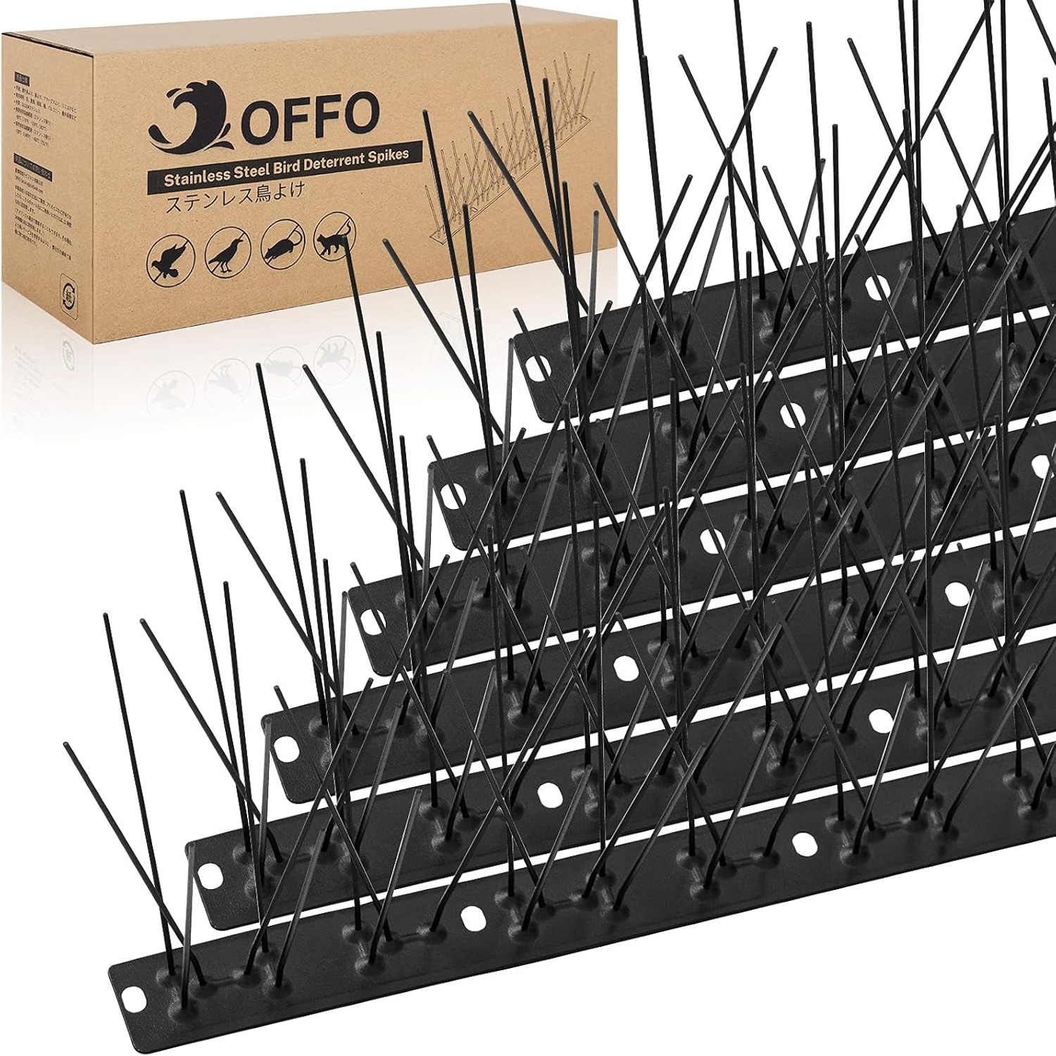 Pre-Assembled Stainless Steel Bird Spikes (10 ft): image 2