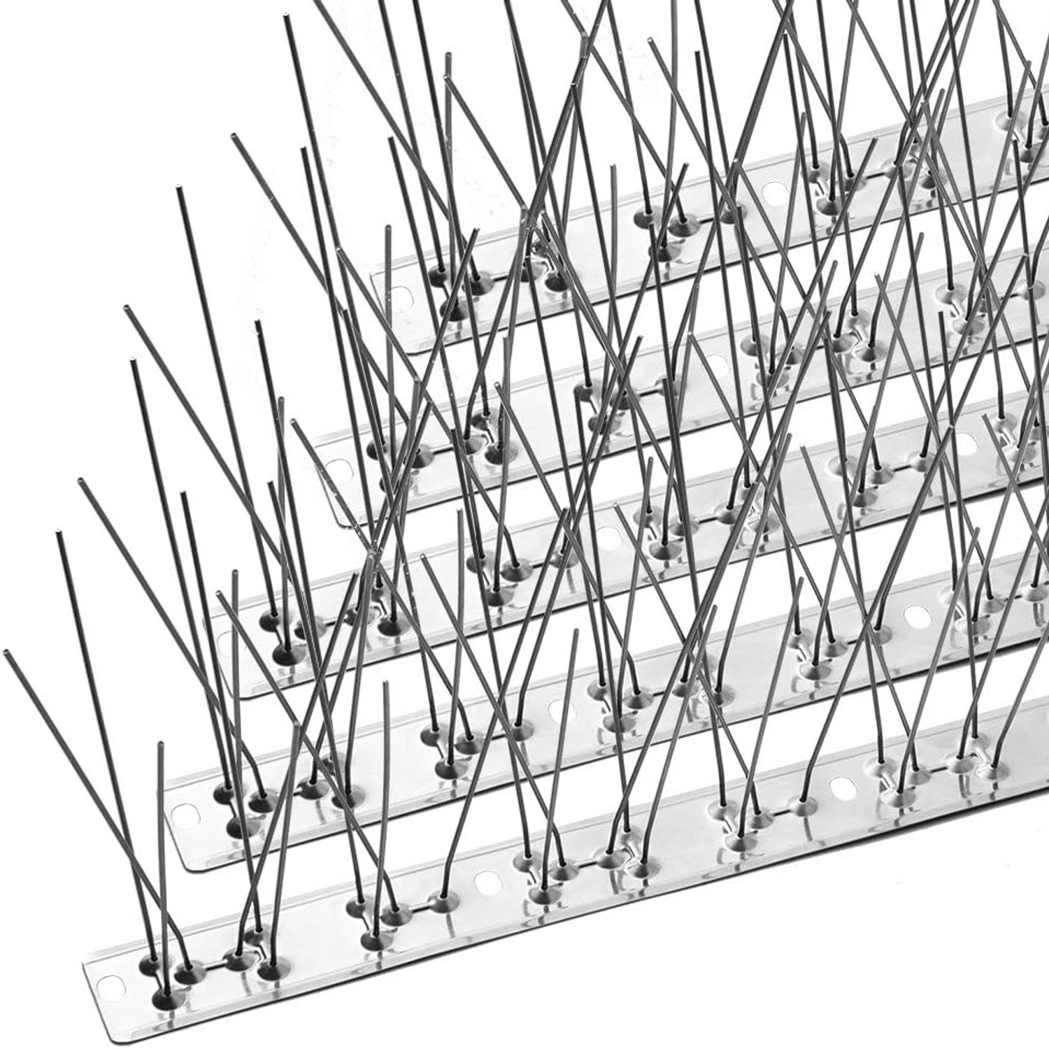 Stainless Base Bird Spike Fence Kit (25 ft, 22 Strips)