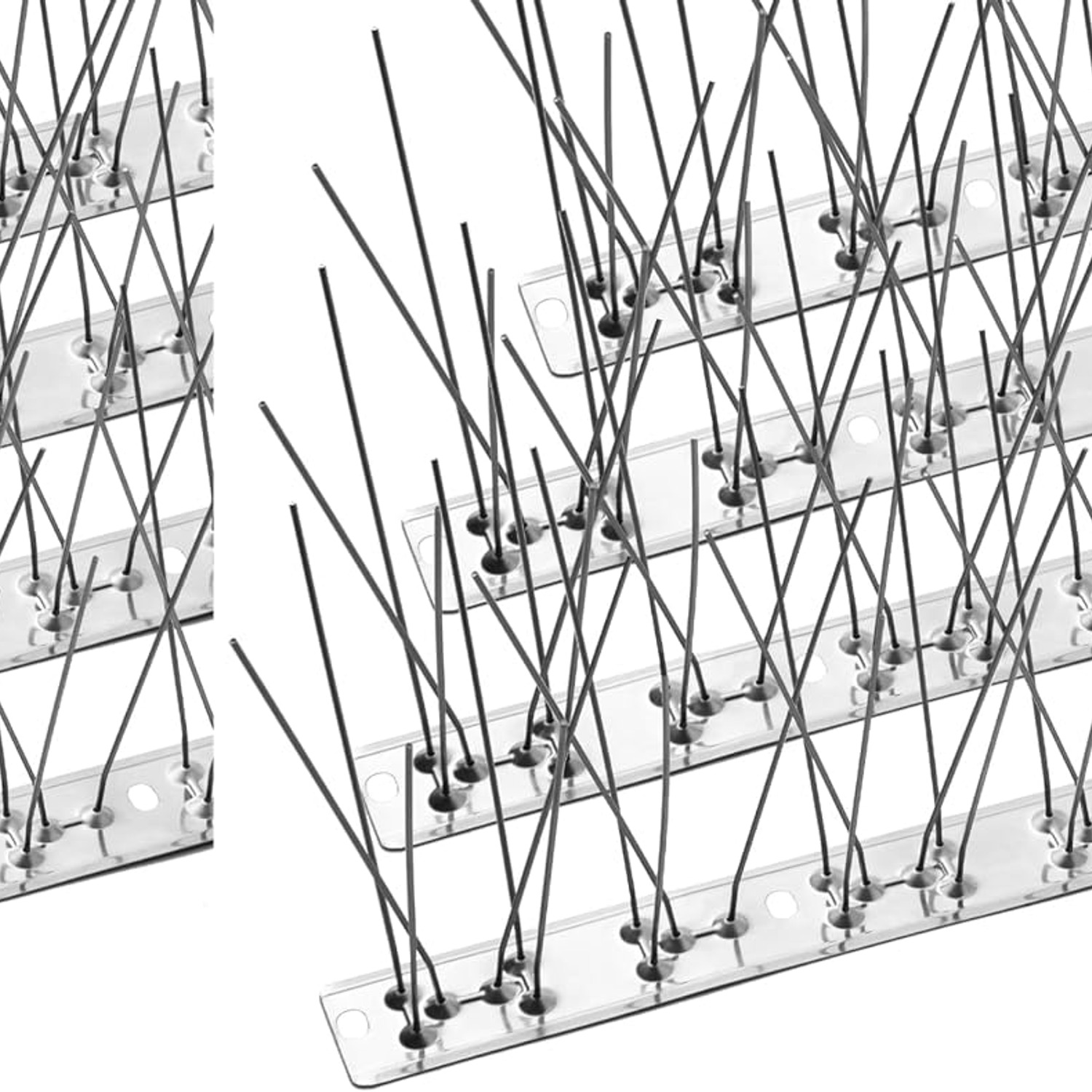 Stainless Base Bird Spike Fence Kit (25 ft, 22 Strips): image 2