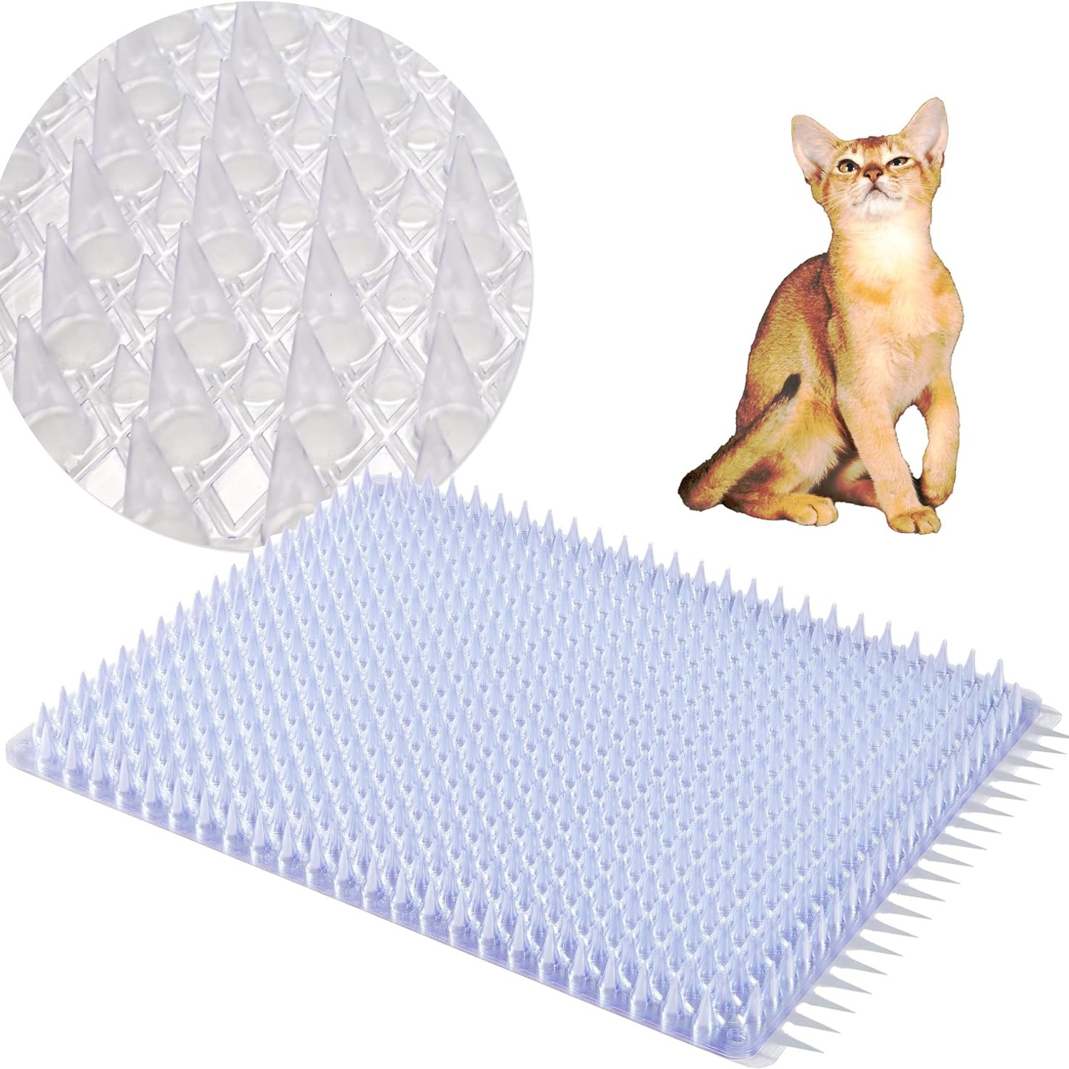 Interlocking Scat Mats 12 Pack Pet Deterrent Set
