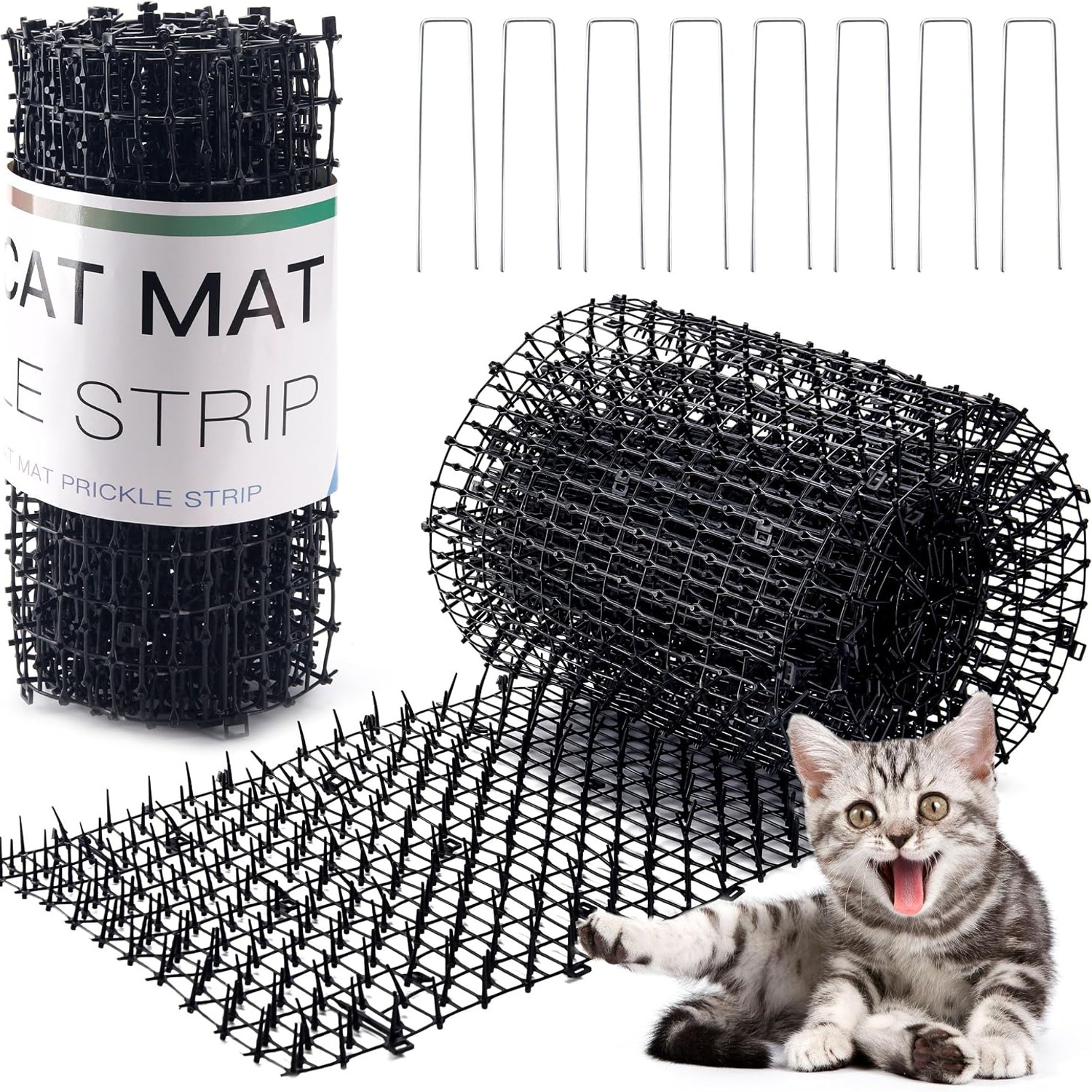 16 ft Scat Mat Roll with Garden Staples