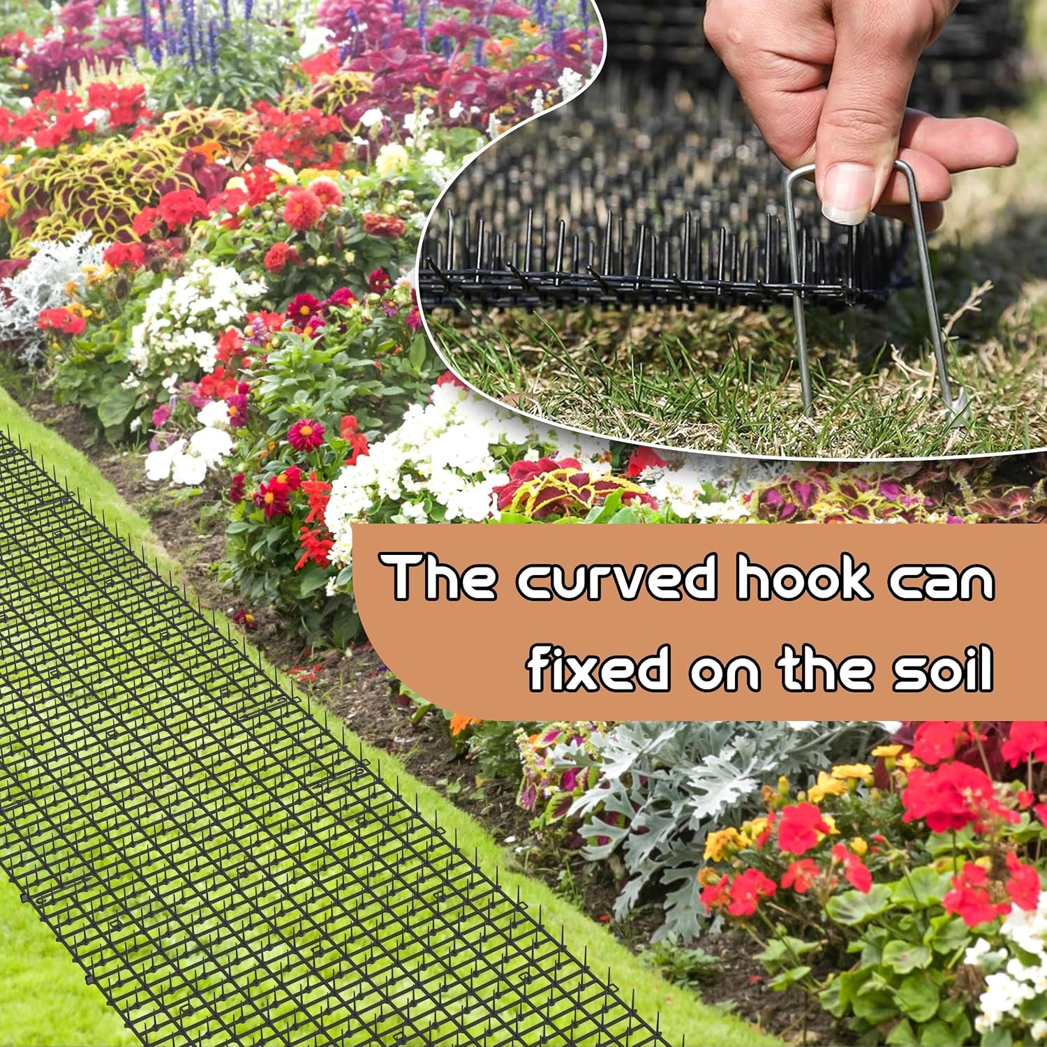 16 ft Scat Mat Roll with Garden Staples: image 2