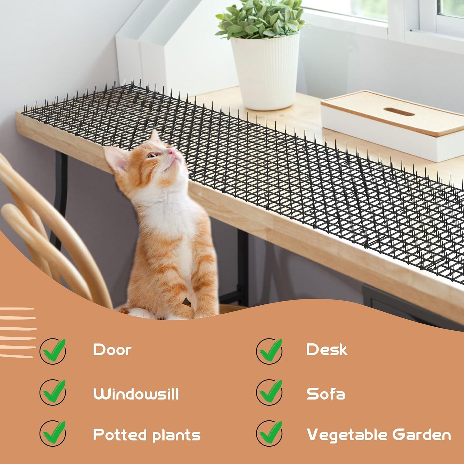 16 ft Scat Mat Roll with Garden Staples: image 4