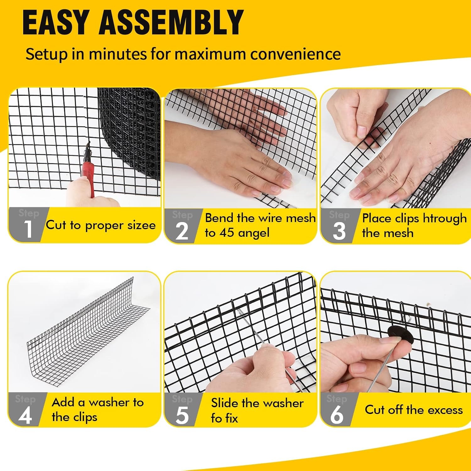 Solar Panel Bird Guard Mesh Roll 6 in x 100 ft