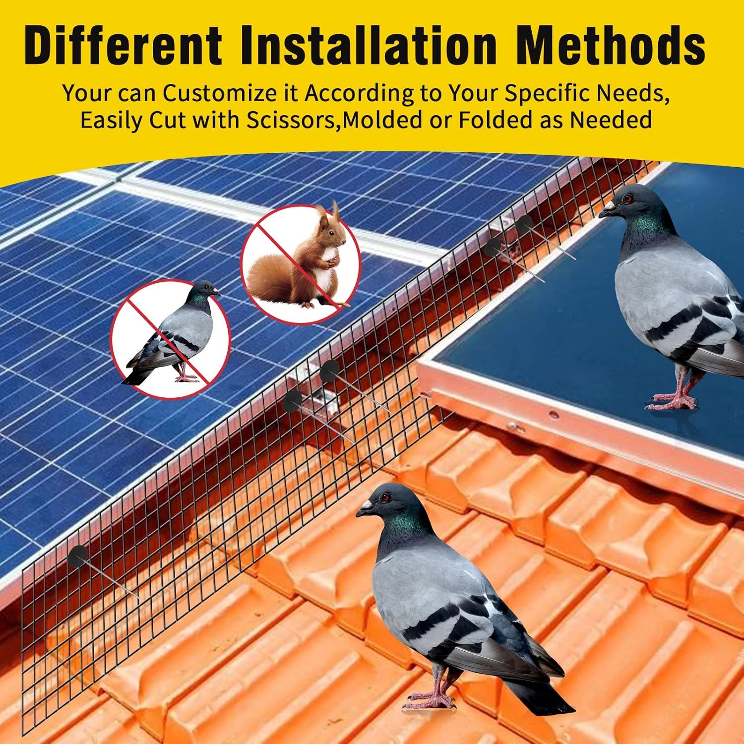 Solar Panel Bird Guard Mesh 8 in x 100 ft